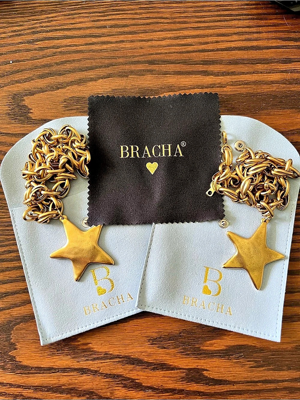 BRACHA Gold Starshine necklace 17in version
